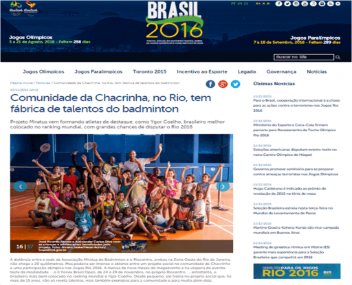 Artigo Ministerio do Esporte