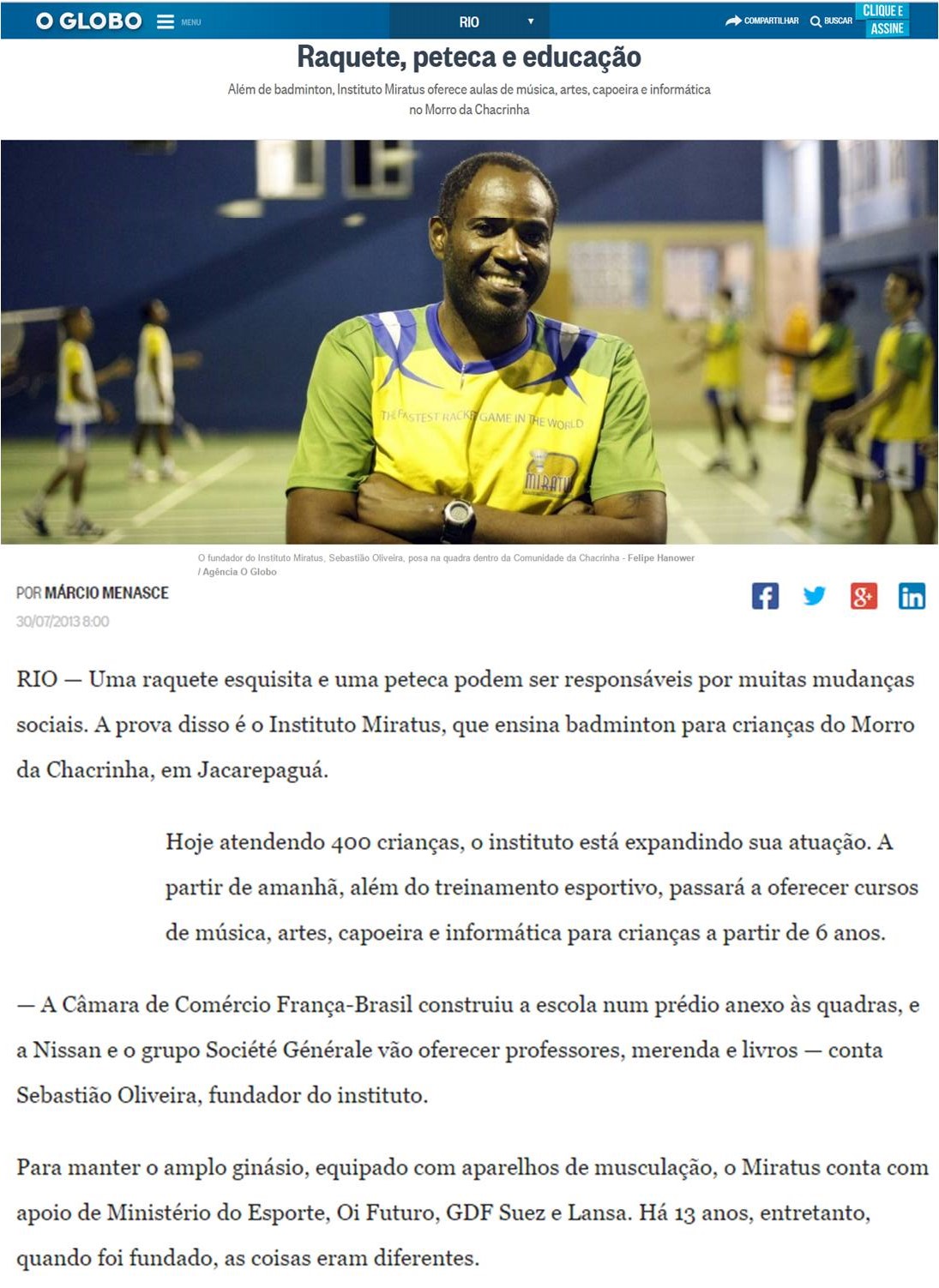 2013 07 30 O Globo