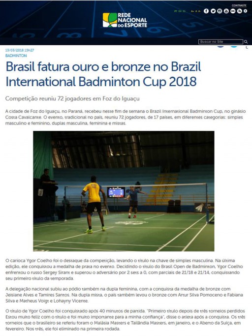 2018 03 13 Rede Nacional Esporte