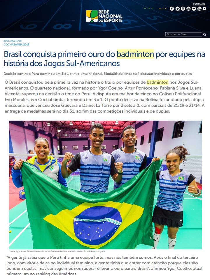 2018 05 28 Rede Nacional Esporte
