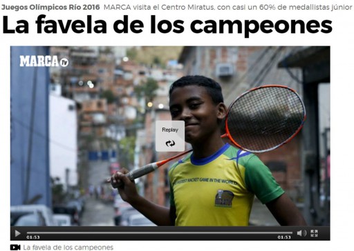 La favela de los campeones - Marca